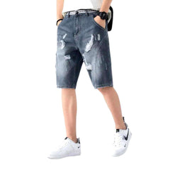 Lockere zerrissene Jeansshorts für Herren