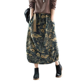 Falda de mujer pintada estilo callejero