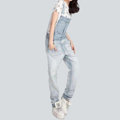 Peto vaquero vintage desteñido para mujer