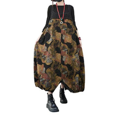 Painted color women denim jumpsuit