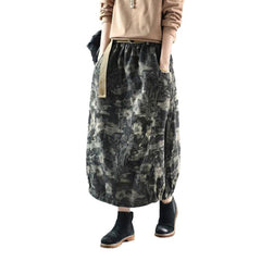 Street style painted women skirt