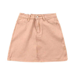 Minifalda vaquera color caramelo
