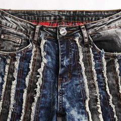 Bestickter Patch Vintage Herren Jeans