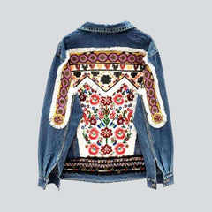 Chaqueta vaquera de patchwork de mujer gitana