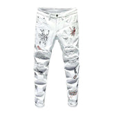 Destroyed bemalte Herrenjeans