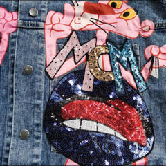 Chaqueta vaquera vintage Y2K para mujer