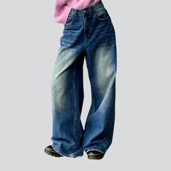 Vaqueros de moda de cintura alta para mujer.