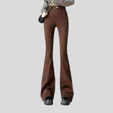 High-Waist-Bootcut-Jeans für Damen