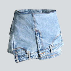 Inverted stylish denim skirt
