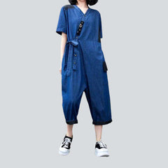 Kimono style women denim overall