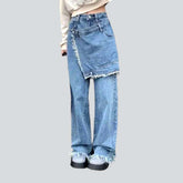 Lagen-Baggy-Jeans für Damen