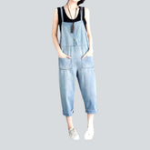 Leichter Denim-Jumpsuit im Vintage-Waschstil