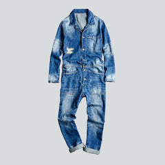 Leicht gewaschener Jeans-Overall für Herren