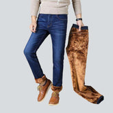 Warme Jeans in heller Waschung