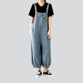 Leicht gewaschener Jeans-Jumpsuit für Damen