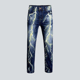 Jeans mit Blitz-Print für Herren