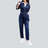 Langärmliger Damen-Jeansoverall