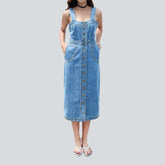 Langes Damen Jeanskleid