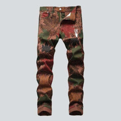Ahornblätter bemalte Herrenjeans