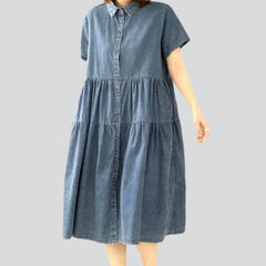 Vestido vaquero de mujer con lavado medio