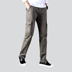 Pantalones vaqueros de color de cintura media para hombre