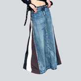 Vintage-Jeansrock aus Mischgewebe