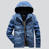 Outdoor-Jeansjacke mit Kapuze für Herren