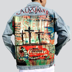 Oversized men jean jacket