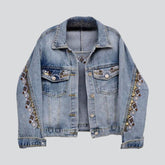 Übergroße Vintage-Jeansjacke