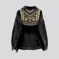 Chaqueta vaquera de mujer de gran tamaño