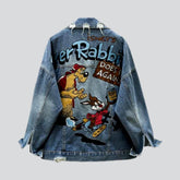 Übergroße Damen-Jeansjacke