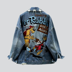 Chaqueta vaquera de mujer de gran tamaño
