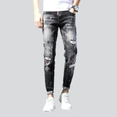 Zerrissene Jeans für Herren in Grau