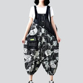 Bemalter Jeans-Jumpsuit für Damen