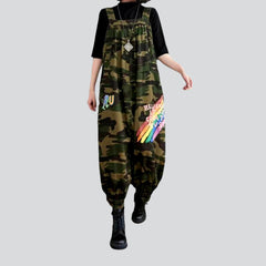 Painted y2k women jeans jumpsuit