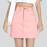 Blasser Mini-Jeansrock