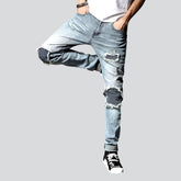 Patchwork-Kniejeans für Herren