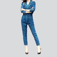 Damen Overall mit Bundfalten