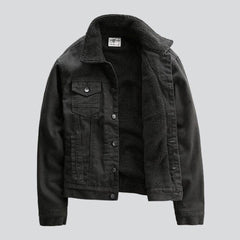 Premium sherpa men jeans jacket