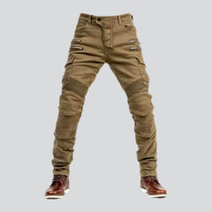 Protective motorcycle jeans for men