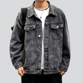Retro Oversized Jeansjacke für Herren