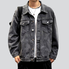 Retro oversized men denim jacket