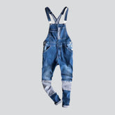 Retro Patchwork Herren Jeansoverall