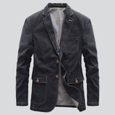 Retro Slim Herren Jeansjacke