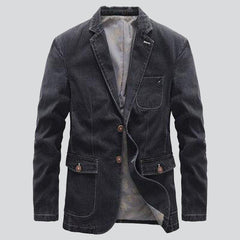 Retro slim men jeans jacket