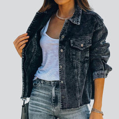 Chaqueta vaquera retro para mujer