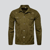 Zerrissene farbige Herren-Jeansjacke