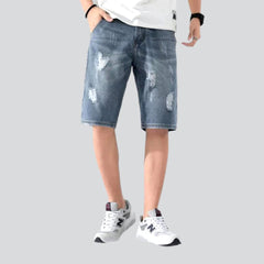 pantalones cortos vaqueros rotos para hombre