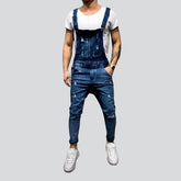 Zerrissener Skinny Jeans-Jumpsuit für Herren