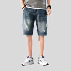 Zerrissene Vintage-Jeansshorts für Herren